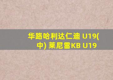 华路哈利达仁迪 U19(中) 莱尼雷KB U19